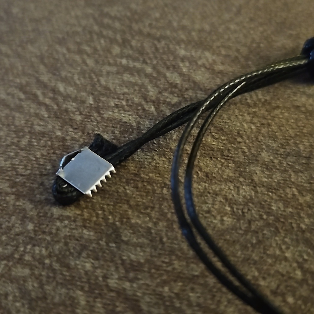 3/$30 Dainty Black Macrame Heart Adjustable Tennis Bracelet - Picture 5 of 7